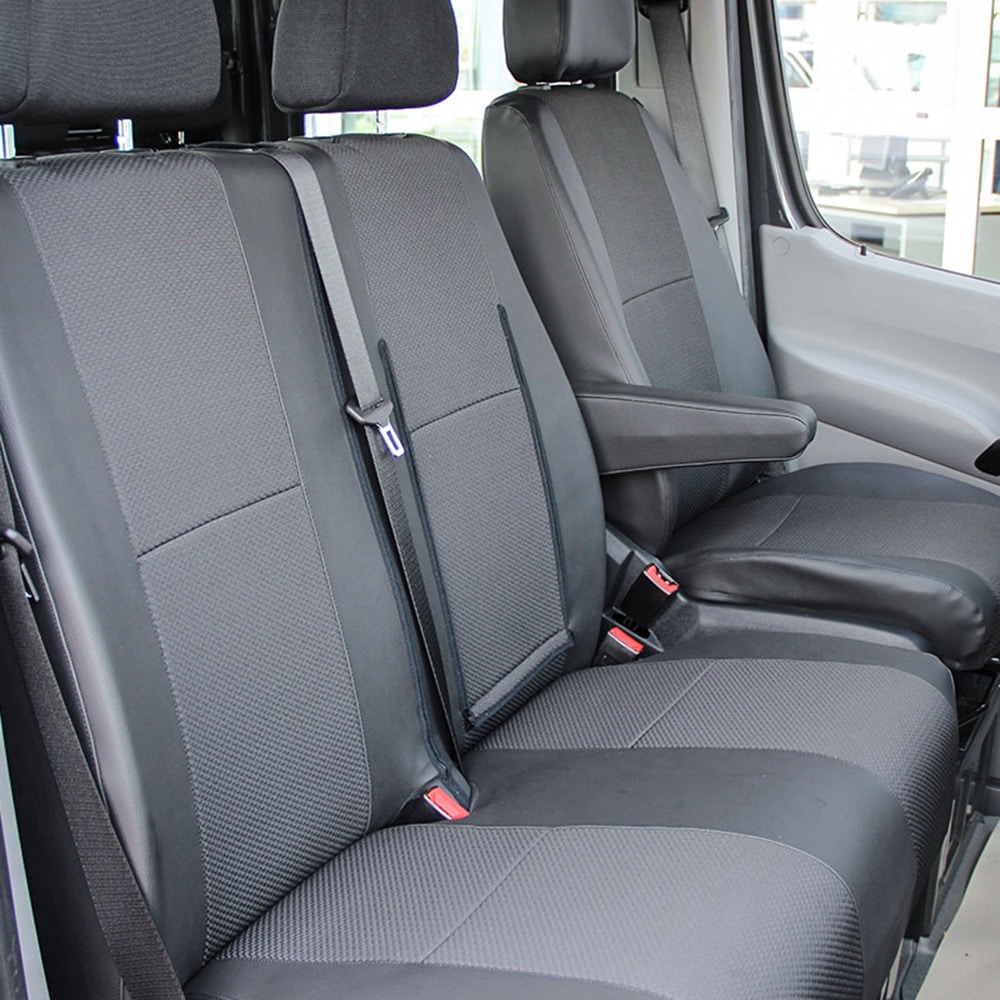 ACTIVline* Sitzbezug Premium, für Einzel-Beifahrersitz, schwarzes Kuns